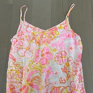 Lilly Pulitzer 100% Pure Silk Floral Pattern Camisole Size Medium